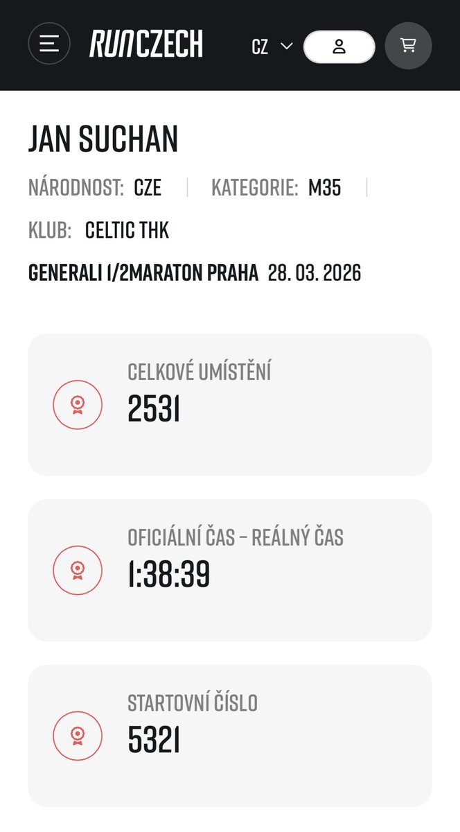 jsuchan7's tweet photo. Parádní sobotní dopo 😏 Děkuju všem, kteří mi fandili (i když jsem je třeba ani neslyšel 😁), @Garmin za natrénování a @Burryno za běžecké rady. Snad jsme Celtiku s ním a @Czechmate87 neudělali ostudu 😊 Teď trochu odpočinku a pak vzhůru za dalšími výzvami 🏃 https://t.co/itU75oC1Cb