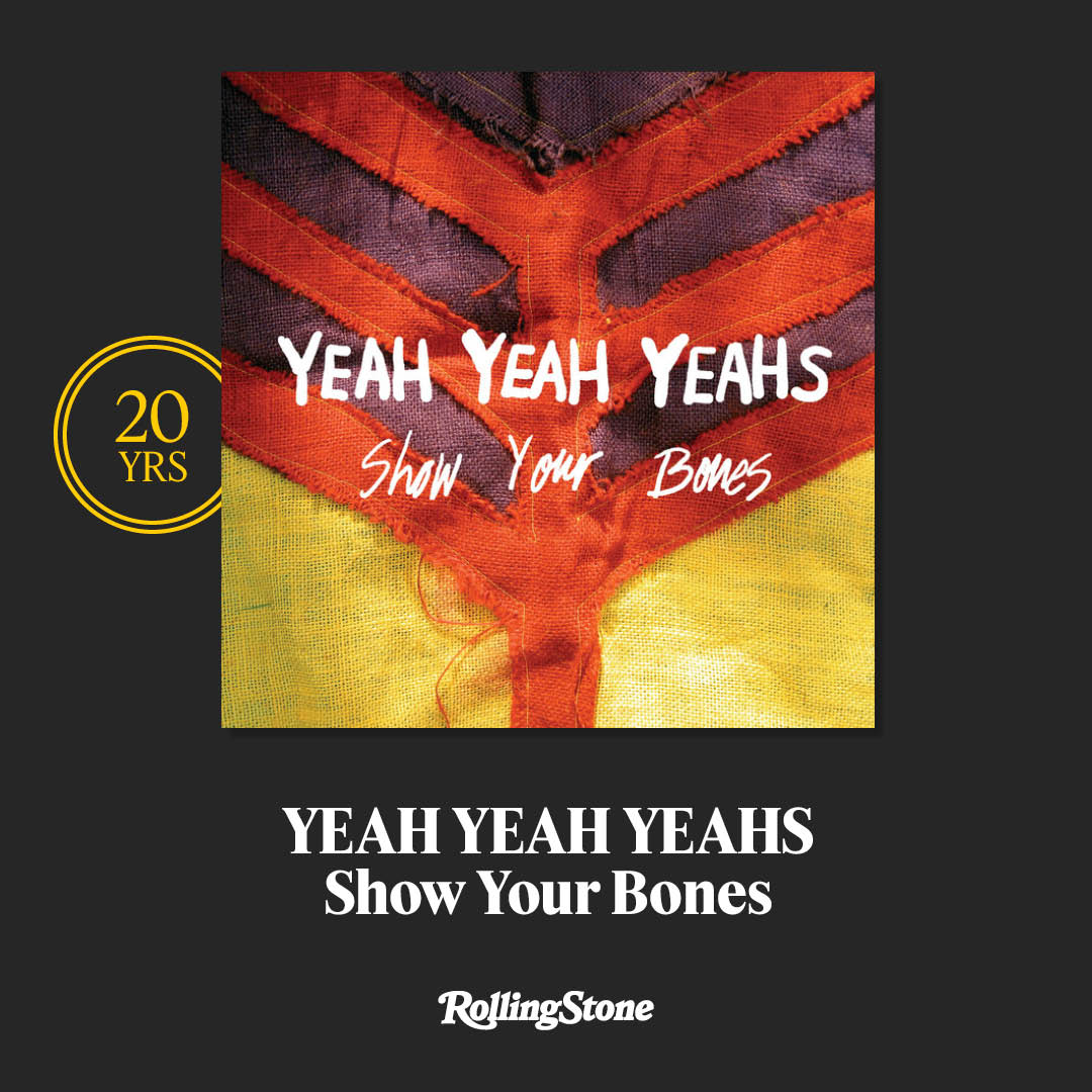 The Yeah Yeah Yeahs (<a href="/YYYs/">Yeah Yeah Yeahs</a>) released 'Show Your Bones' 20 years ago today.  💿