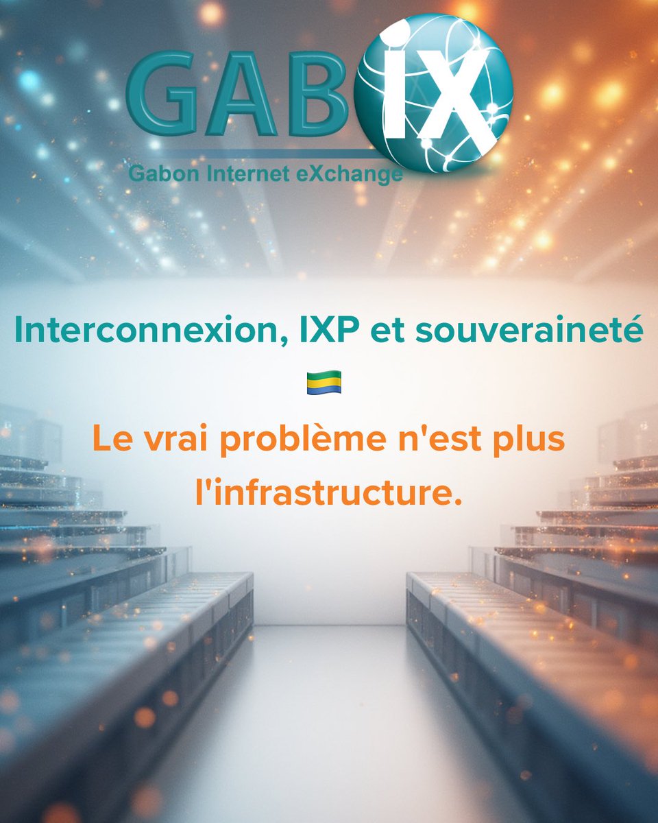 ixpgabix's tweet image. L’Afrique n’a plus un problème d’infrastructure.
Le défi, ce sont les compétences.
GABIX joue un rôle clé dans cette transformation.

#GABIX #IXP #Peering #InternetGabon #SouverainetéNumérique #GabonDigital #TransformationNumérique #InfrastructureCritique #EconomieNumerique