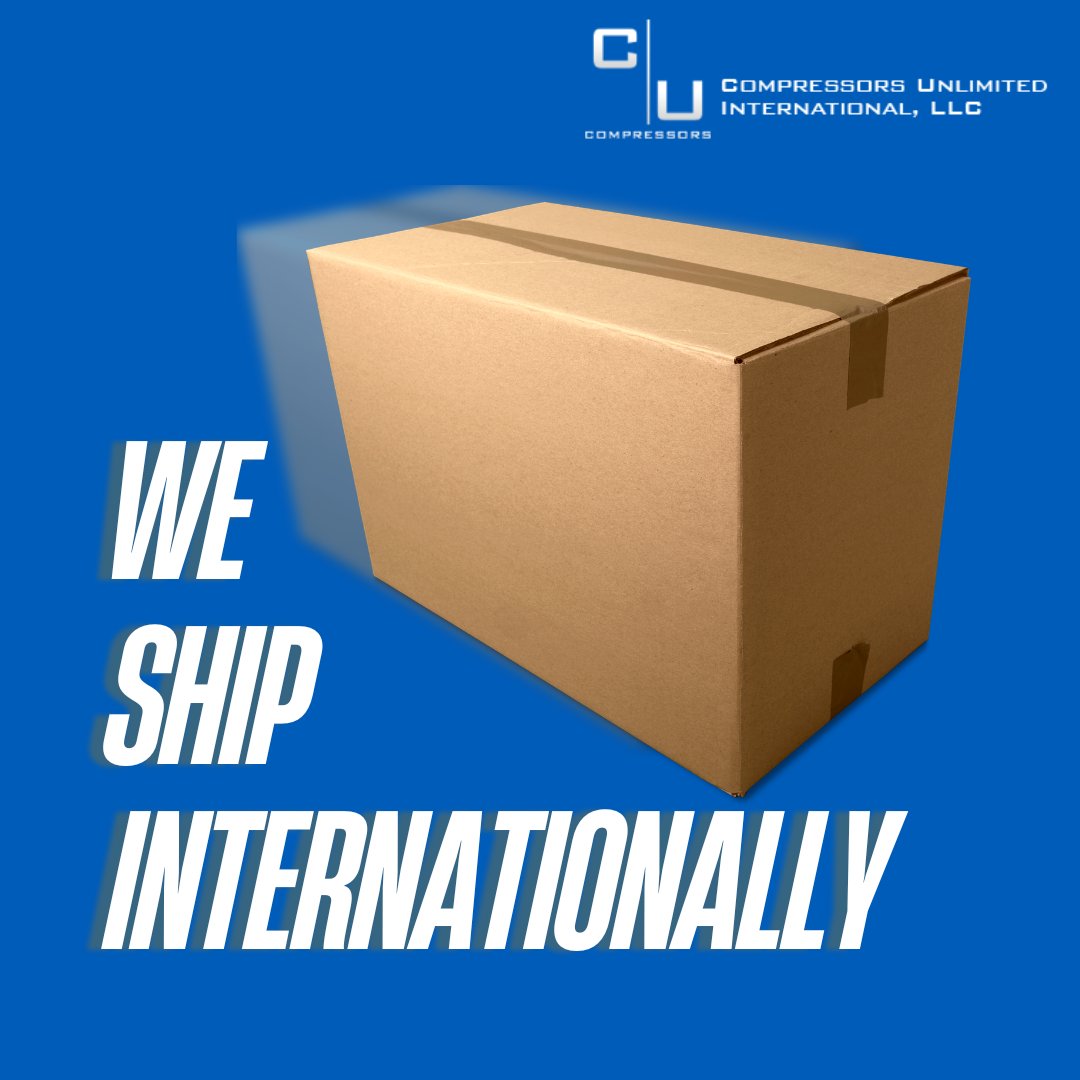 We ship internationally and help get your order where it needs to go fast. Reach out today for a quote! compressorsunlimited.com