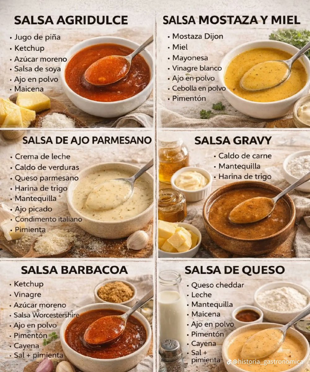 Aprende a elaborar estás ricas salsas..
