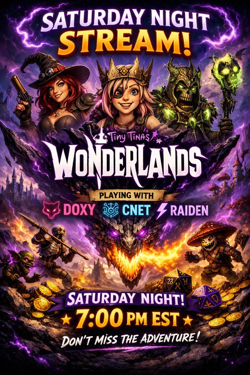 justine_lynette's tweet image. Stop in tonight we are going on an adventure in Tiny Tina’s Wonderlands! Live tonight at 7pm on Twitch @justine_lynette #gamergirl #twitch #saturdaystream #tinytinaswonderlands