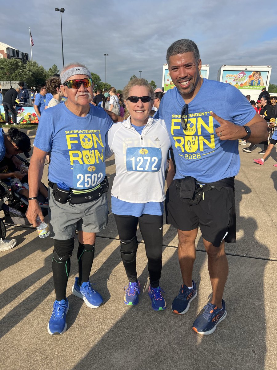 ThorntonCFISD's tweet photo. 12 years of running, and the energy has never been higher! 👟🔥

Huge crowd, incredible team hustle, and an atmosphere you had to be there to believe. We crushed it today! 🏆
#SuperintendentRun #RunTogether #FitnessMotivation @CFISDAthletics @CyFairISD @CyFairJoel @DougKillian https://t.co/TGU3TZHNhF