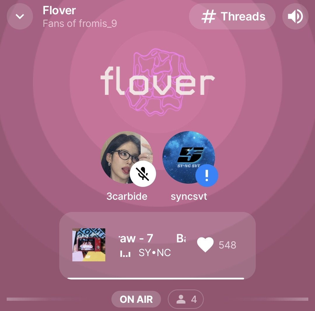 fromiStation9's tweet photo. 🍀We are live right now with @3carbide with SY•NC &amp; #fromis_9 COLLAB!! 

Come join us ! 🍀 https://t.co/1ZTuAO5Ho8