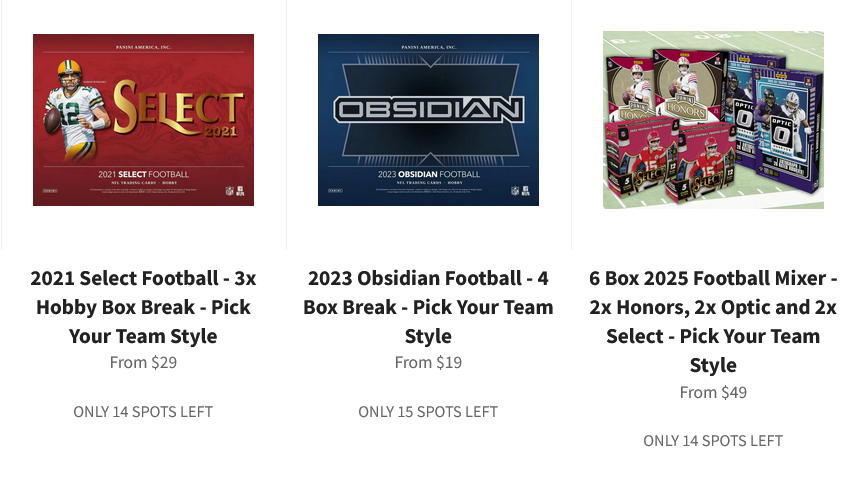 🚨 FINAL BREAK NIGHT 🚨

TONIGHT will be the last break night of the week 👀

Let's fill these three rips on buckcitybreaks.com and pull some BANGERS 💥