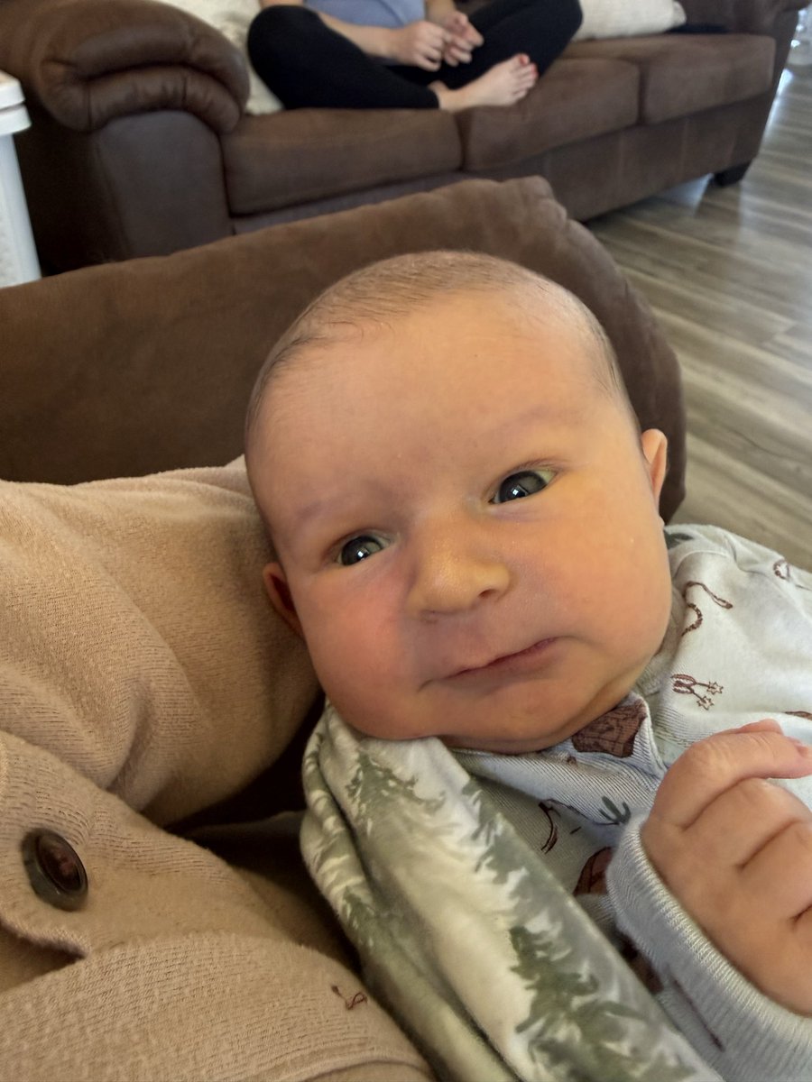 We got to meet Kolson Schmidt.  Beautiful baby.