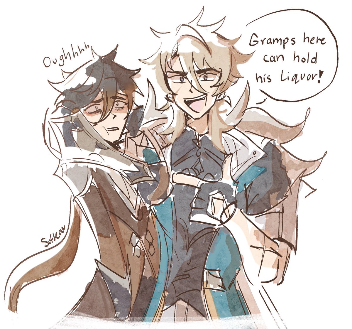 Collab of the century #Varka #Zhongli #GenshinImpact