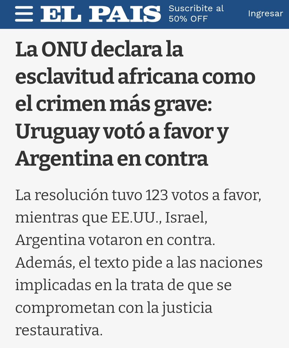 En pleno siglo XXI la esclavitud y trata de personas persiste. Los "campeones de la libertad" votaron en contra. A ver si se enteran los defensores de Trump, del sionismo y de Milei: les importan un c@r@jo los DD HH. Será que estar en contra de la esclavitud es cosa de zurdos?