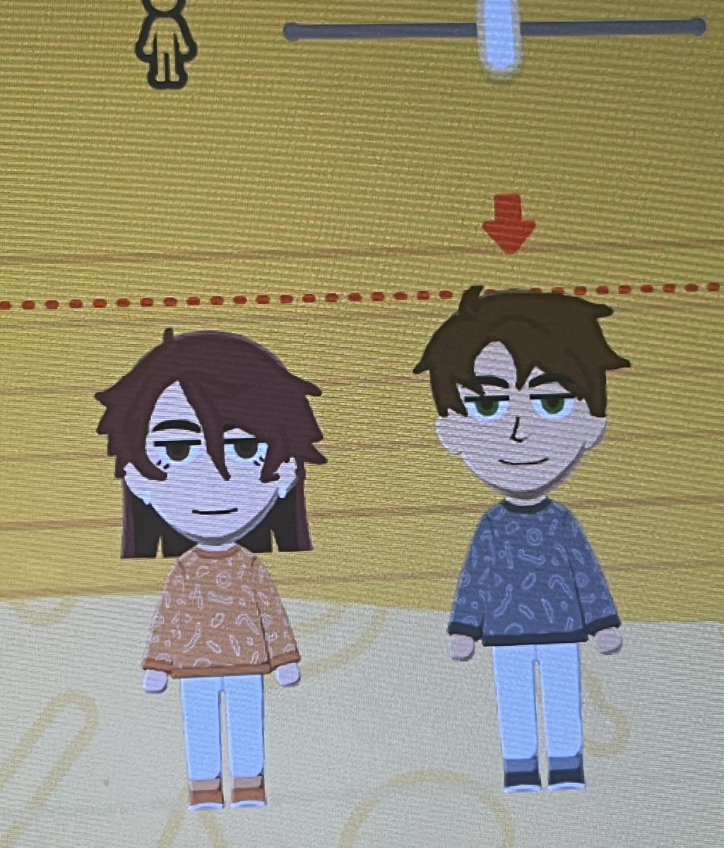huekapurin's tweet photo. i made riley and austin from #tcoi in tomodachi !!! (ive never drawn b4 sorry the designs r chopped) they are so adorable n happy i hope a bear doesn't appear and maul one of them https://t.co/PxmtRwuIOb
