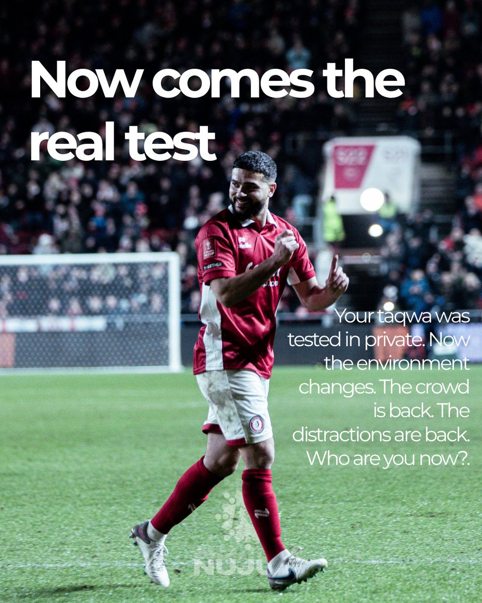 NujumSports's tweet image. For every Muslim who doesn’t want to lose what Ramadan built in them. Hold onto it 🤍

#nujum #ramadan #reminder