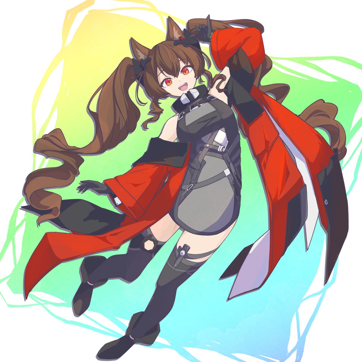 アンジェリーナ(アークナイツ) 「ギルベルタかわよ ピックアップ最後の駆け込み #エンドフィールド」|黒てーのイラスト