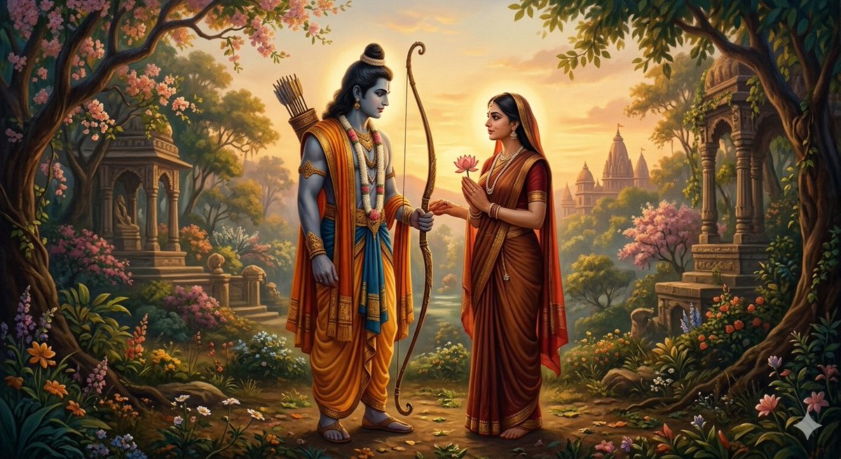 तिची पवित्रता युगानुयुगे अबाधित राहावी म्हणून त्यांनी स्वतःच्या प्रेमाचा बळी देत आजन्म एकांत निवडला.त्यांच्या राजधर्मावर कोणी बोट उचलू नये म्हणून तिने वनवास पत्करला.
एकमेकांच्या सन्मानासाठी दिलेली प्रेम,त्याग,
कर्तव्य यांची अग्नीत दिलेली ही सर्वोच्च आहुती म्हणजे #रामायण