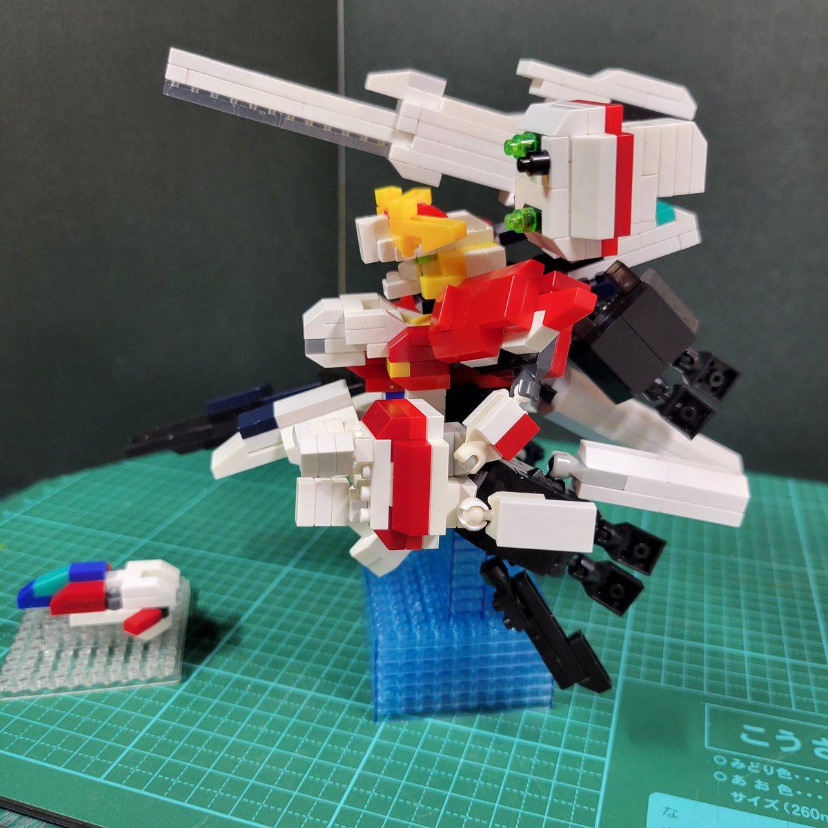 1003yasu0420's tweet image. #プチブロック
#Ex-S ガンダム
以前に作ったEx-S ガンダムが
大きかったので2廻りぐらい
コンパクトにして
コンバージスタイルで
一から作り直ししてみました🤗
コアファイターは変形して
収納も出来ます
プチブロック数の節約の為
今回はディープストライカーに
してみました😅
