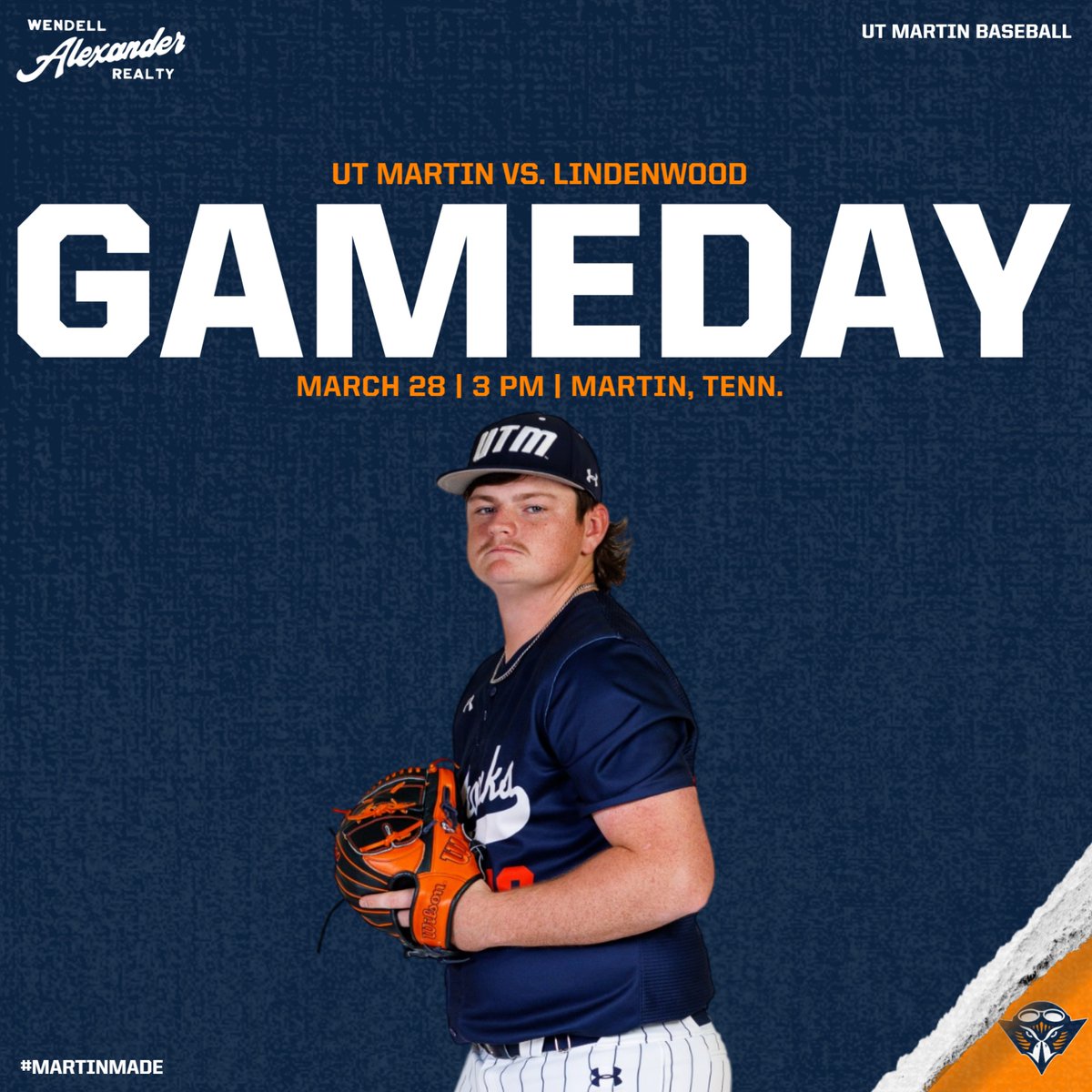 utmsports's tweet photo. It's GAMEDAY for @UTMBase!

📍Martin, Tenn.
🆚Lindenwood
⏰3 p.m.
📊https://t.co/F2fK79FgLu
📺https://t.co/7vaVUYq3KC

#MartinMade #OVCit https://t.co/TEwk1d6OeH
