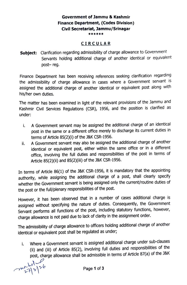 Jammu And Kashmir Finance & Accounts Society tweet media