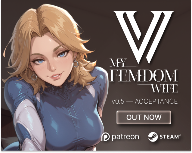 ObeyTheVortex's tweet photo. 🚨 EARLY BUILD LIVE: My Femdom Wife v0.5 — Acceptance

You thought you had a grip on your pathetic little routine? Think again. Version 0.5 is officially live, and we brought in new blood to completely shatter your comfort zone

💙What we just injected into the build:

• Invisible Lady — new character (IS route)
• S13 'Self-Censorship'
• S14 'Imagine It's Bigger'
• S16 'Foot Freak'
• S12 'Invisible Lady'
• S19 'Valentine Pressure'

Get on your knees, click the link, and download the update 📎https://t.co/iDKqljqNnR

This isn't a request, pet. It's an instruction