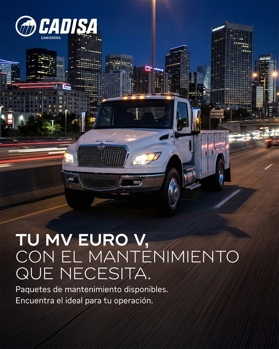 CADISAMX's tweet image. Tu #MV #EuroV trabaja duro en cada jornada: arranques constantes, carga exigente y rutas intensas. 

🔧Un paquete de mantenimiento bien elegido protege ese ritmo de operación. 

📍En #CADISA te ayudamos a encontrar el ideal para tu unidad. Contáctanos.