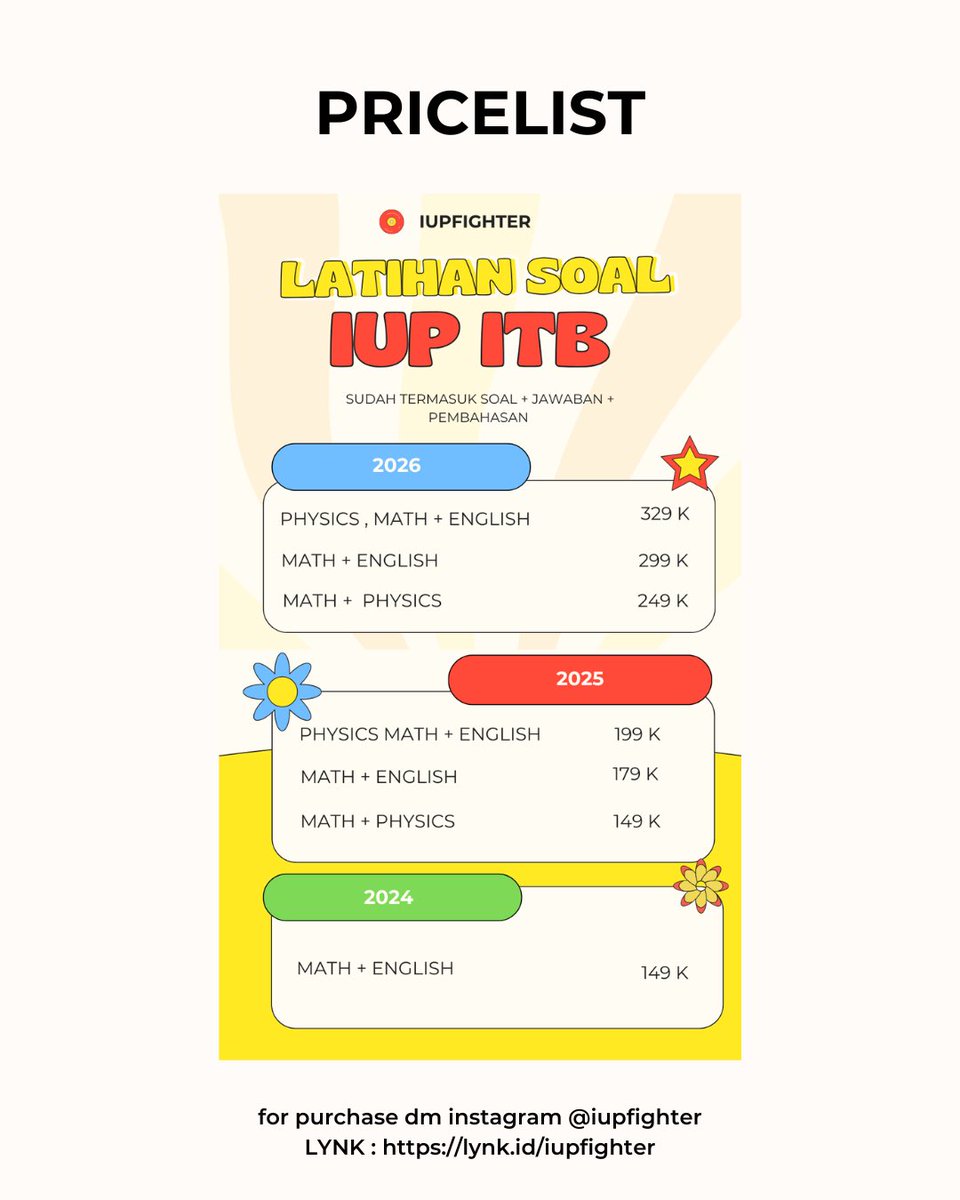Les & Latsol - IUP ITB, UGM,UNAIR,UNDIP, SIMAK KKI tweet media