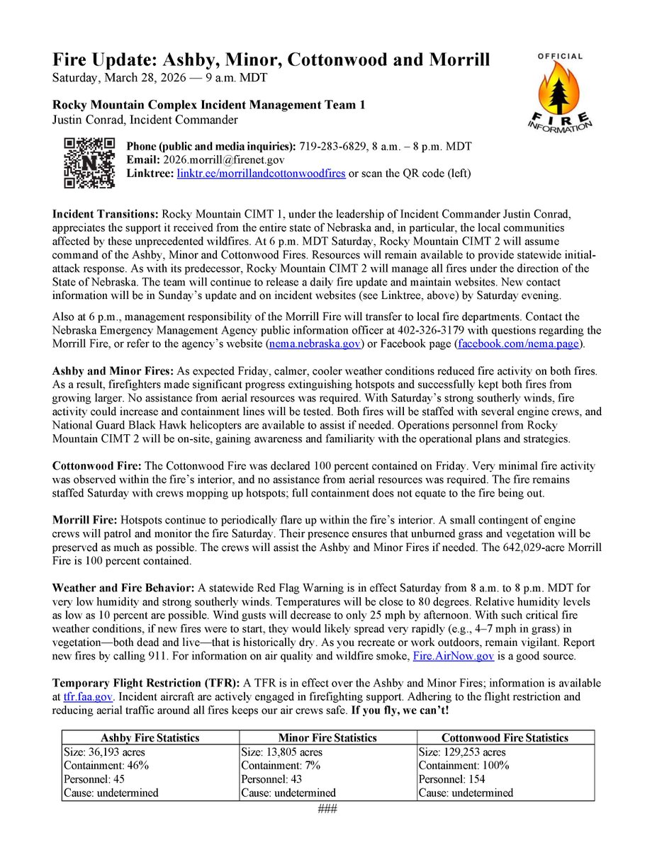 Nebraska Emergency Management Agency tweet media