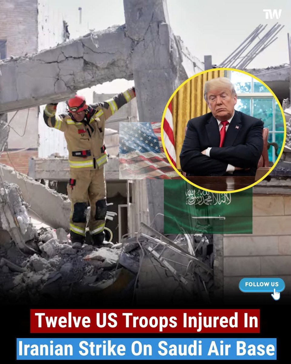 MakeItReal_2026's tweet photo. US troops are injured by Iranian Strike
#FelizSábado #tasaçakbudeniz #MarlaskaDimisión #MorenaEsUnPeligroParaMéxico #ISACAKenyaConference #EspañaSerbia #CepedaEnPimera #LaGranjaVIPPerú #MarlaskaDimisión #EleccionesPerú2026 #IranWar‌ #USA https://t.co/jaEcHDyv4h