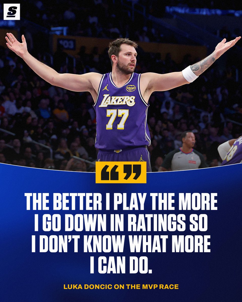 WHAT MORE DO YOU WANT FROM THE DON?

Luka Dončić doesn't understand why he is not moving up in the MVP race. 🤷‍♂️