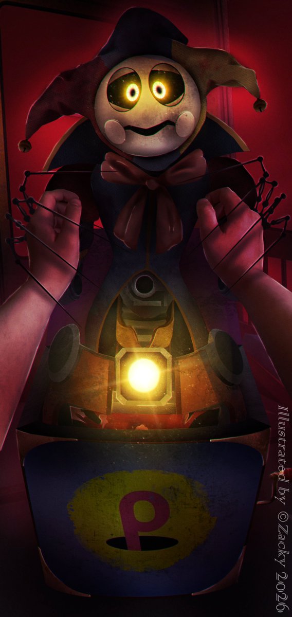 ZackyArtContact's tweet image. New artwork based on my earlier Ollie concept that @TbsBald turned 3d. I had to try make it cinematic myself
--
Me making PPT art is just a formality at this point lol
--
"It's not safe here, you have to get out!"
#PoppyPlaytime #PoppyPlaytimeChapter5 #poppyplaytimeprototype