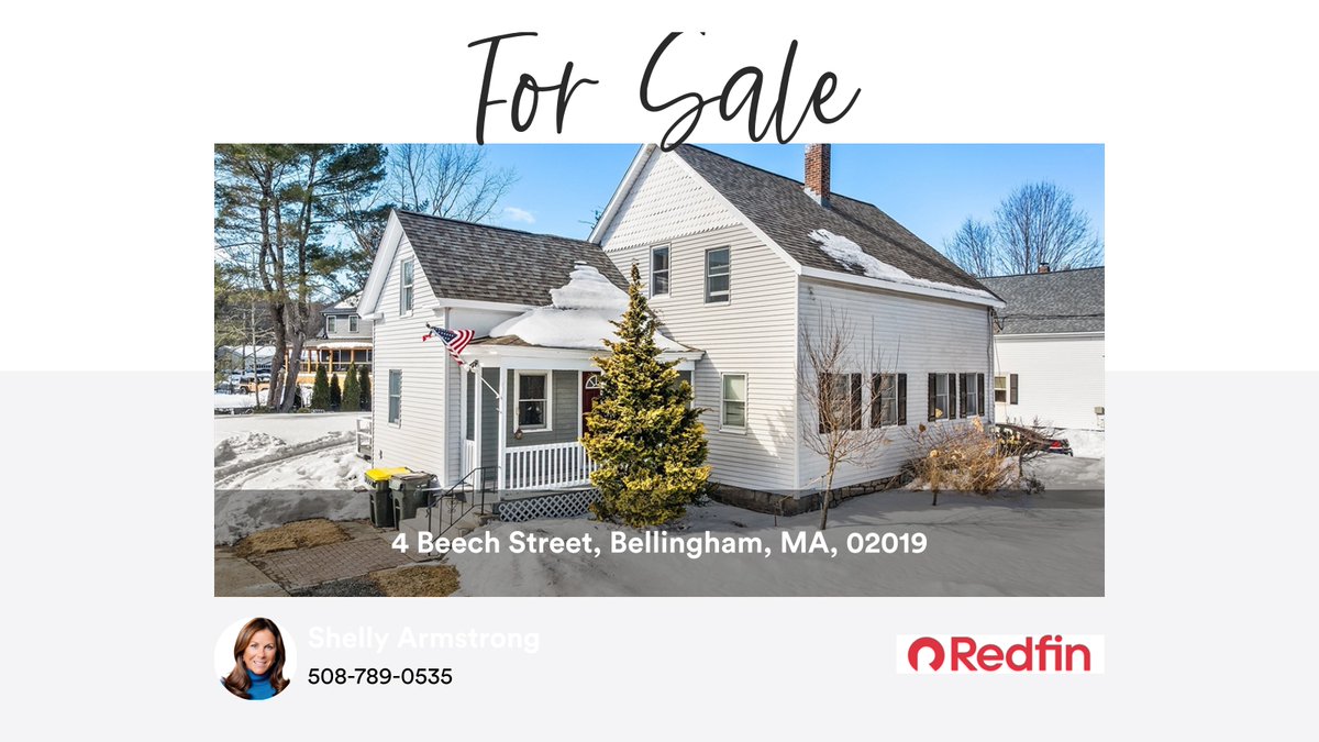 ArmStrongTeamRE's tweet photo. 🛌 5 🛀 2 🚘 4
📍 4 Beech Street, Bellingham, MA, 02019

My latest listing on RateMyAgent.
RES 9067481
https://t.co/h8xa5mvYOF

...
#ratemyagent #realestate #Redfin #forsale https://t.co/3MbjVuXohi