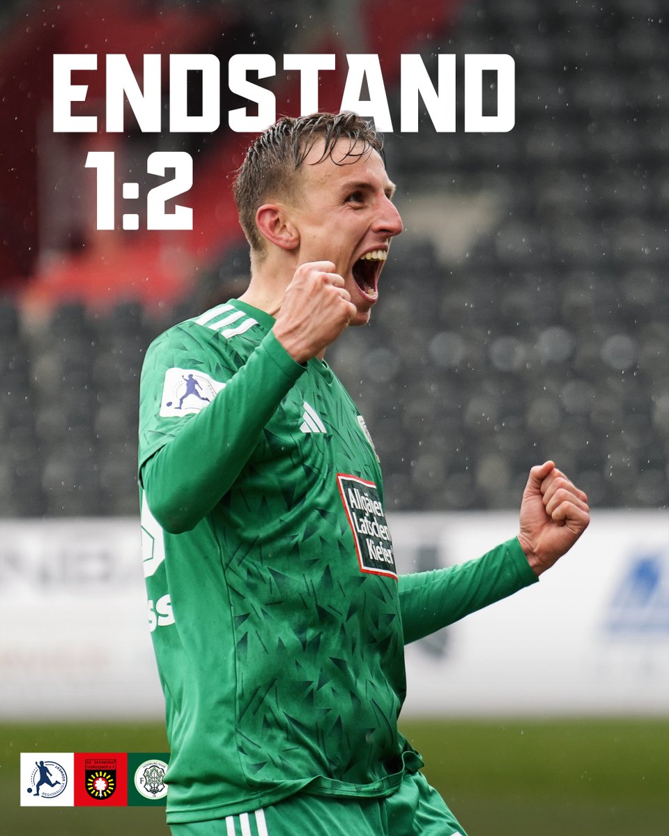 fc08homburg's tweet photo. 📊 Endstand #SGSHOM
SG Sonnenhof Großaspach 1️⃣:2️⃣ FC 08 Homburg
Starke Moral! Nach Rückstand drehen wir die Partie. 💪
⚽ Markus Mendler
⚽ Michael Heilig
Drei verdiente Punkte beim Tabellenzweiten! 💚
–––––
#RLSW #fc08homburg #nurderfch #auswärtssieg #endstand #SGSHOM https://t.co/96cRNm1i1J