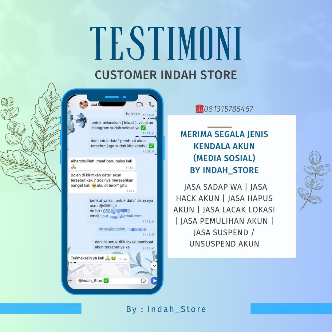 Indah store || Recovery & Delete Account || tweet media