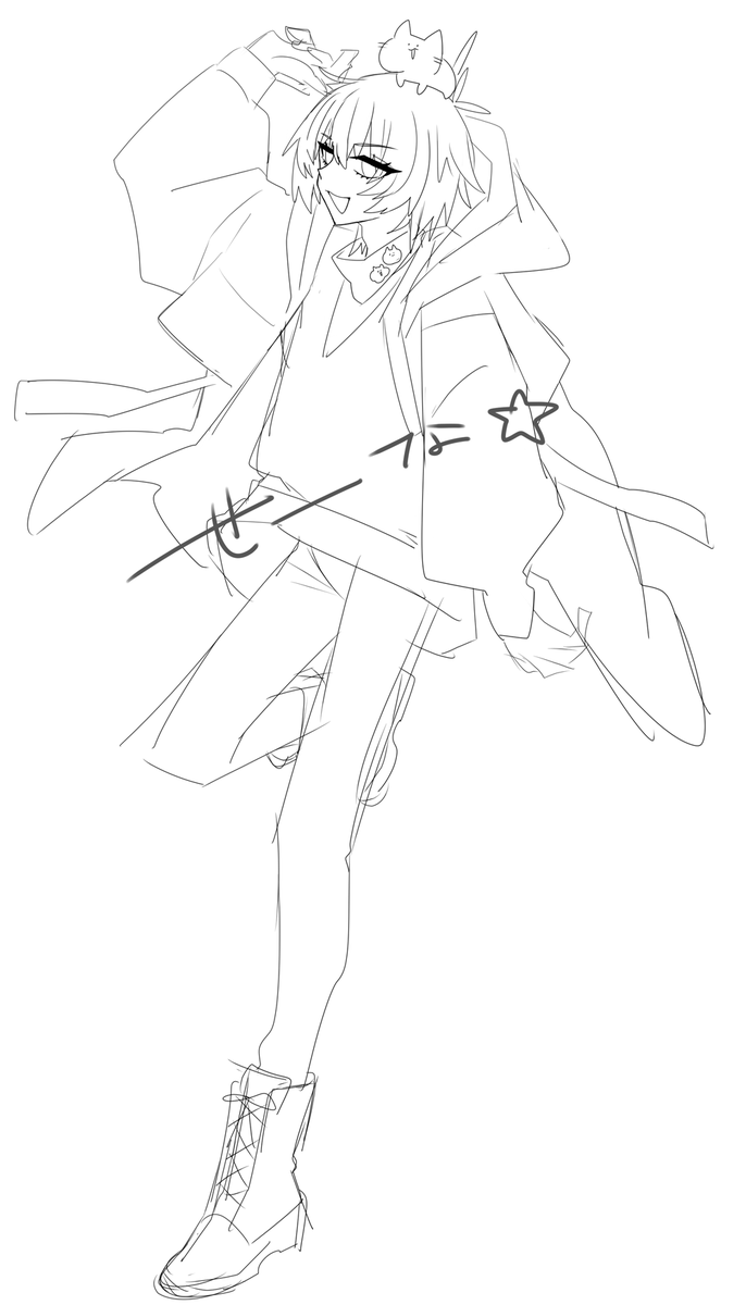 BRP555's tweet photo. 久し振りに使うので立ち絵を描いてる https://t.co/Iys6vpXBrR