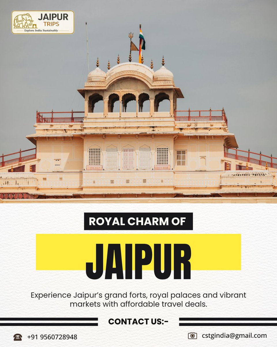 jaipurtripind's tweet image. Experience Jaipur’s grand forts, royal palaces and vibrant markets with affordable travel deals.

Booking &amp;amp; Details:
Call/Whatsapp: +91 9560728948

#Jaipur #JaipurDiaries #PinkCity #PinkCityJaipur  #ExploreJaipur  #IncredibleIndia #TravelIndia #ExploreIndia #DiscoverIndia