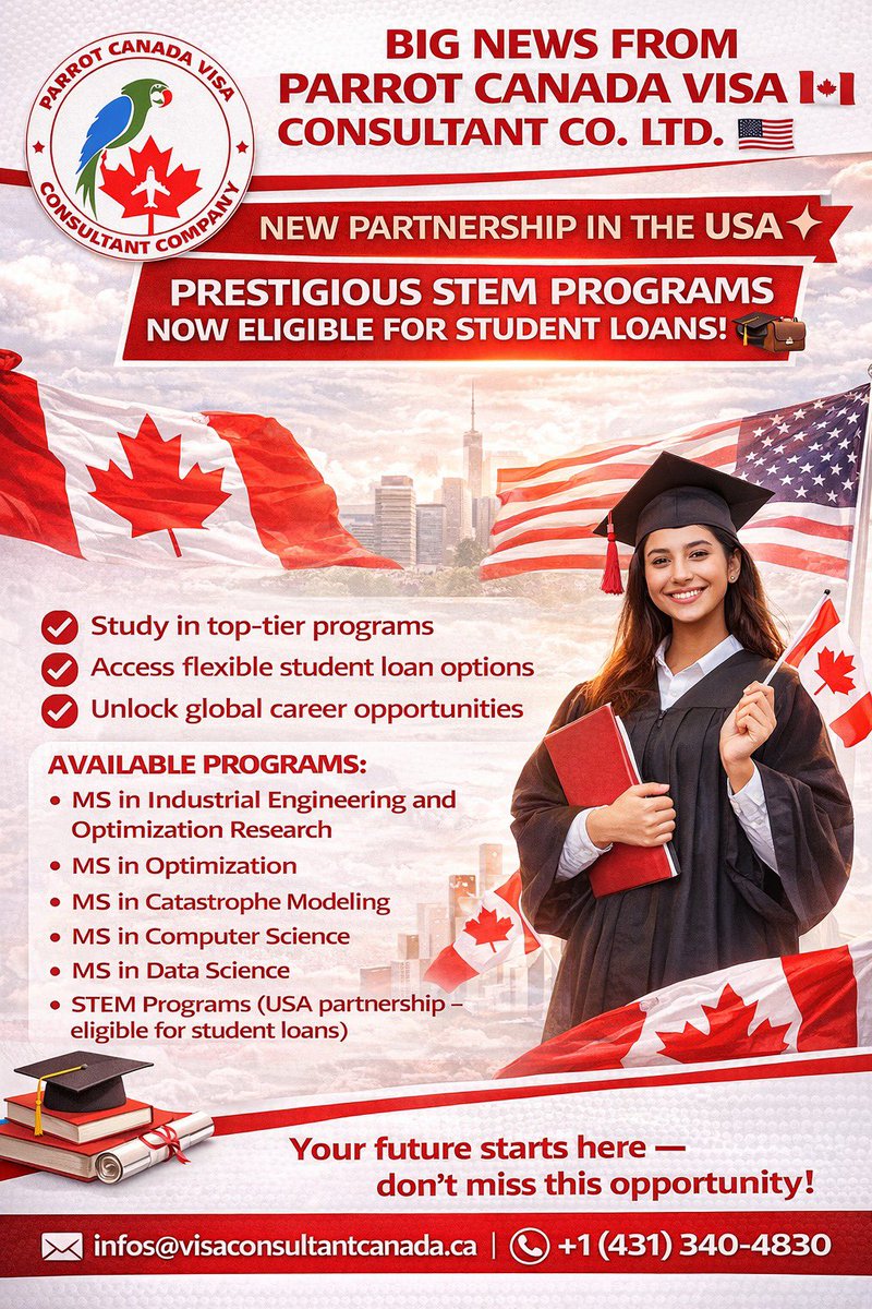 PARROT CANADA VISA Consultant Co Ltd (@parrotabroad) on Twitter photo 