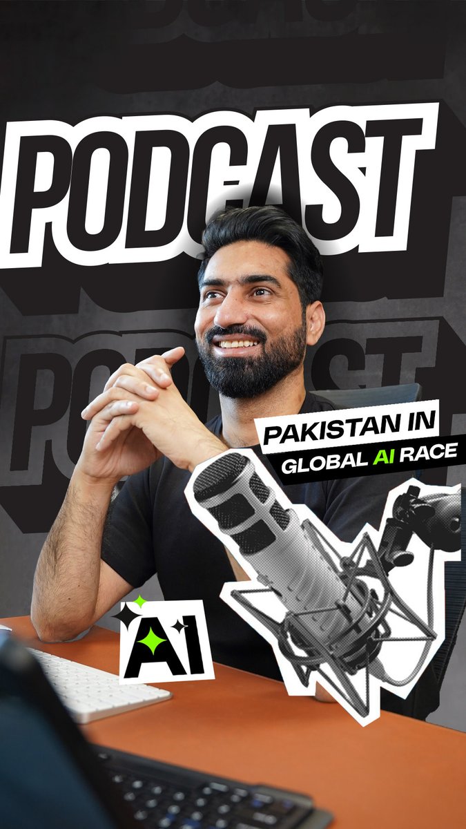 ItsFurqanAziz's tweet photo. Ask anyone about ai and the global economy, and you’ll hear the same names over and over.

But @itsfurqanaziz makes it clear that Pakistan isn’t behind anyone, not even the US.

#ai #aritificialintelligence #techgrowth #techpodcast https://t.co/FY0plYA7wc