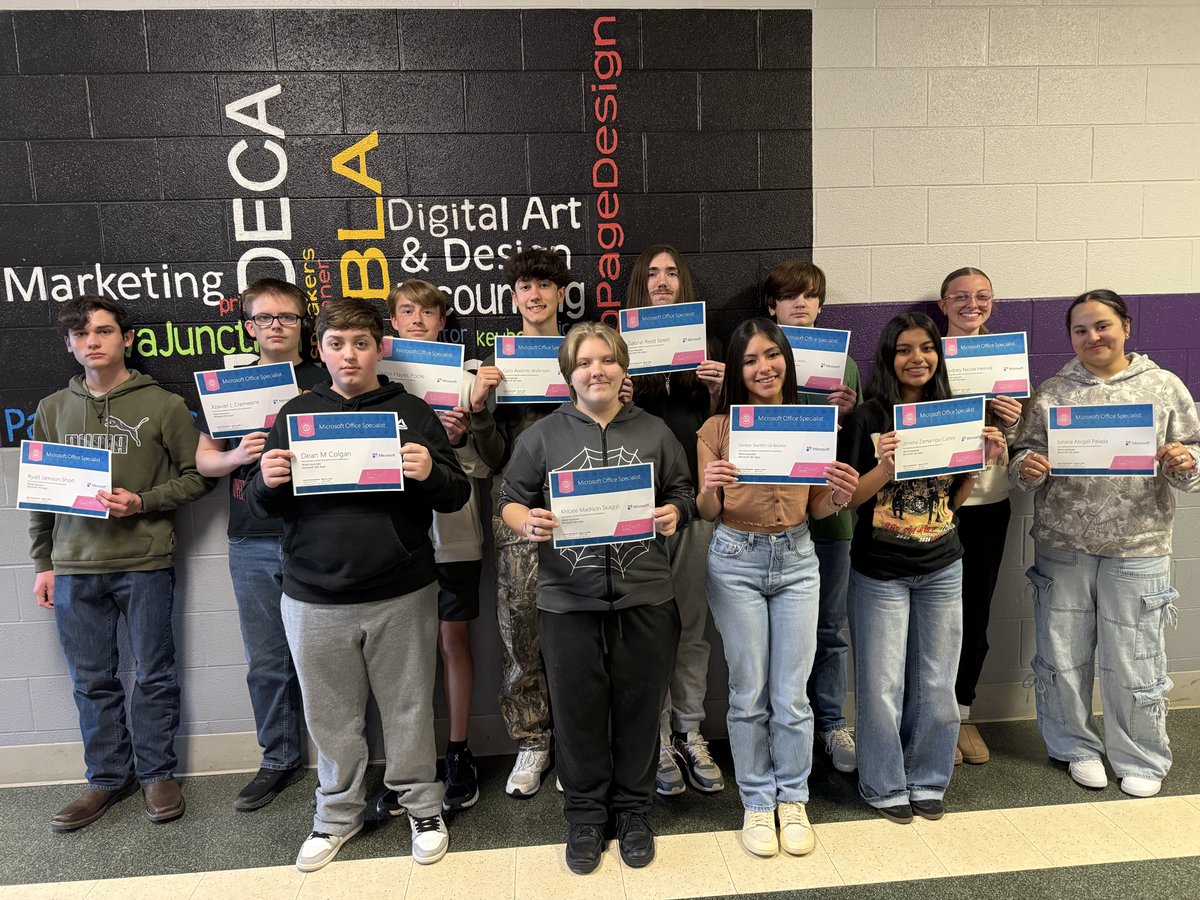 PortlandCte's tweet photo. Congratulations to Mrs. Lassiter’s students! They passed the MOS Associate Exam in Word. CTE classes prepare students for the next level! https://t.co/PKM41kwV9i