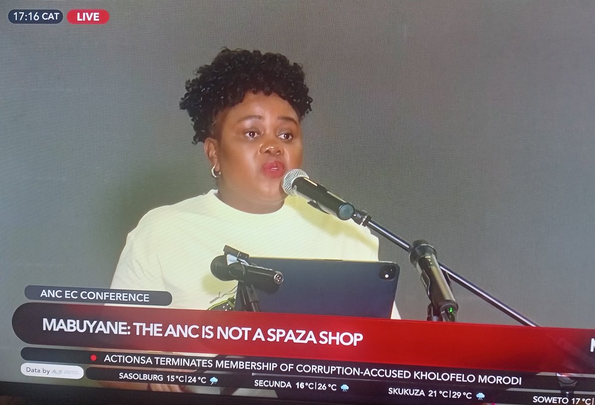 The mayhem that's been of the the #ANCEC elective conference has exhibited Mmamoloko Kubayi-Nguban boldness, her vigor and stern political tone. She has outstanding leadership skills. Of course, this is politics and she has a side but in leading at kuGompo she has been impartial.