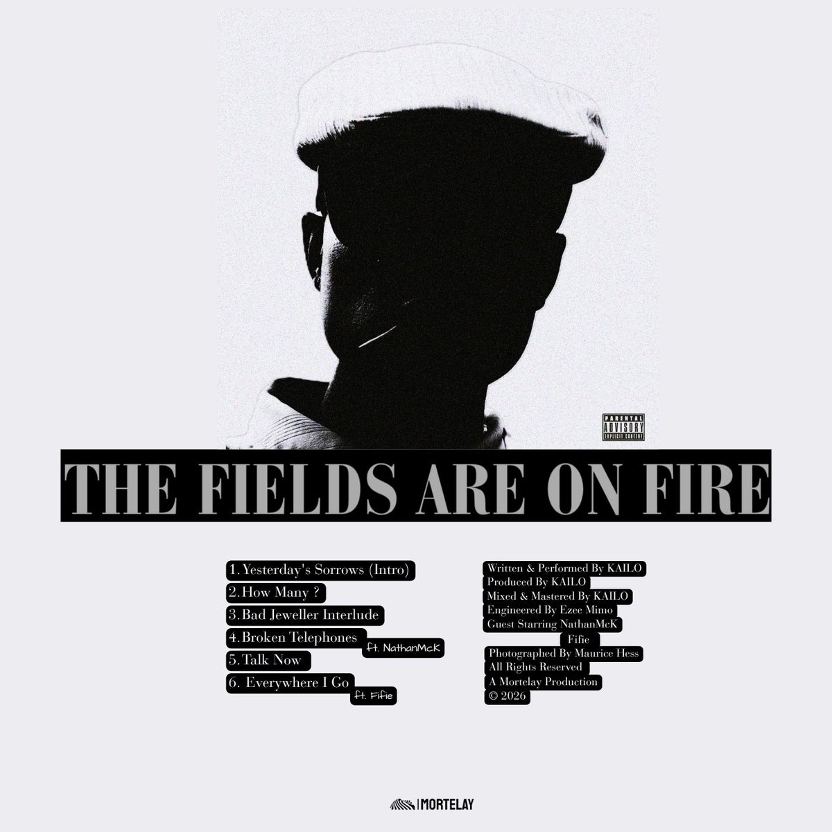 kailo021's tweet photo. THE FIELDS ARE ON FIRE.

AN E.P BY KAILO.

30 MARCH 2026.

PRE-SAVE LINK IN MY BIO.

written, performed, produced, mixed &amp; mastered by @kailo021 

featuring + special thanks to Fifie &amp; NathanMcK

photographed by Maurice Hess

thank you to everybody showing love, see you Monday ! https://t.co/c2mRqBVTow