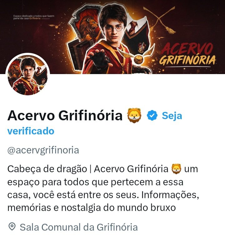 Acervo Grifinória 🦁 tweet media