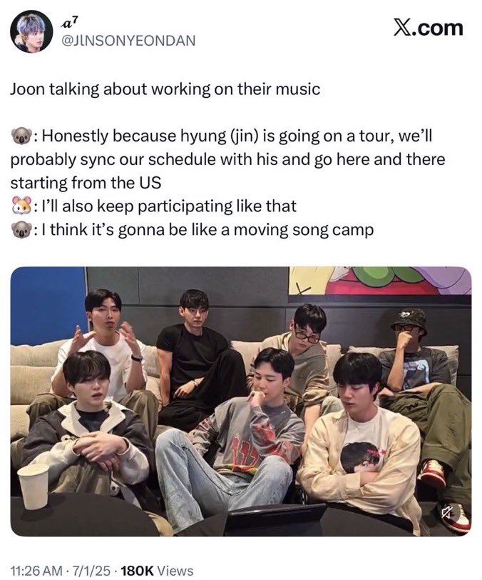shrenjall's tweet photo. Namgil postponed his fan meeting without jin even asking him to yet on the other hand his own members didn’t show the same consideration https://t.co/c8YkOqINcj