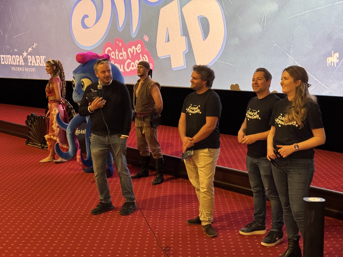 MichaelMack's tweet photo. Today, the first guest screening of SNORRI 4D - Catch Me If You Candy took place at the Magic Cinema 4D. It's great to see so many smiling faces and receive such positive feedback for our Franco-German co-production! #MACKMagic https://t.co/zMkraqYBDW