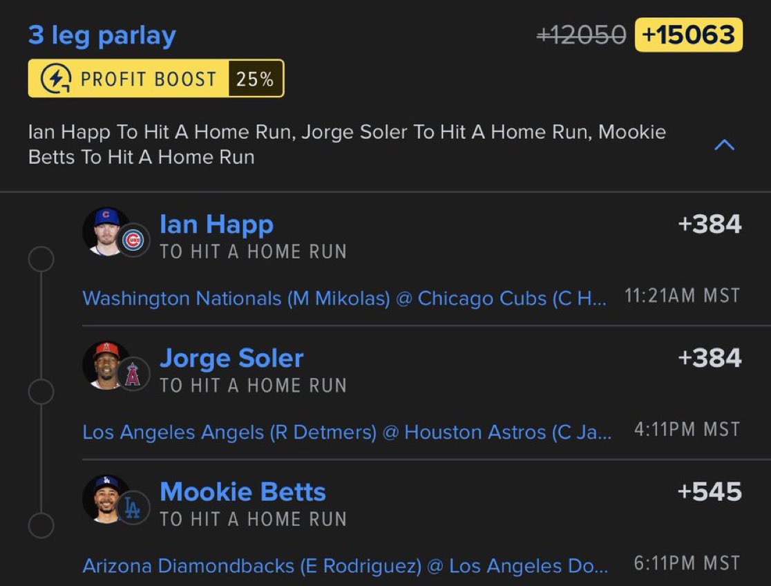 ClintledLocks's tweet image. Dingers ⚾️

Also played each one straight. 

t.me/+6NyPwb3Ix1dmZ…

#PrizePicks | #Underdog | #Fliff | #Chalkboard | #GamblingX I #PropBets | #NBAX   | #NBA | #PlayerProps | #Draftkings