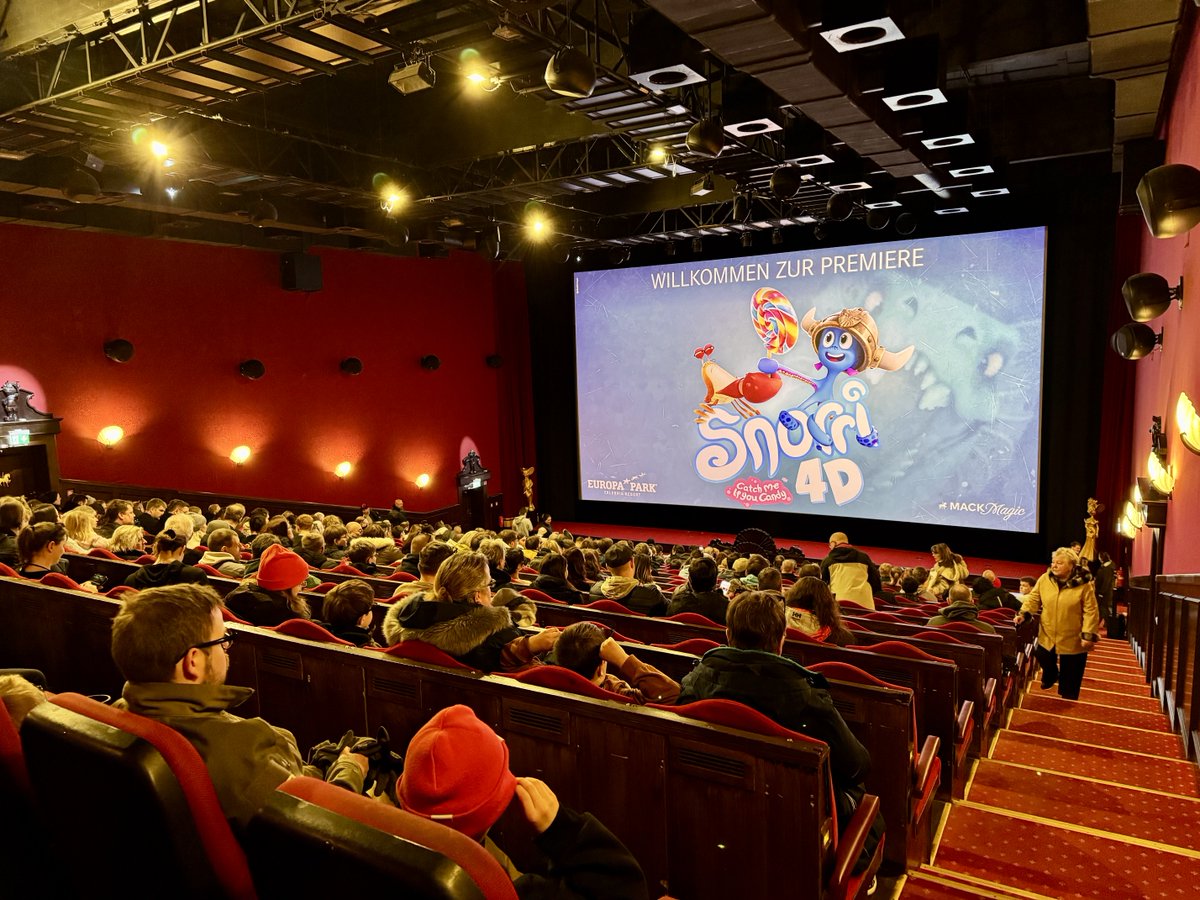 MichaelMack's tweet photo. Today, the first guest screening of SNORRI 4D - Catch Me If You Candy took place at the Magic Cinema 4D. It's great to see so many smiling faces and receive such positive feedback for our Franco-German co-production! #MACKMagic https://t.co/zMkraqYBDW