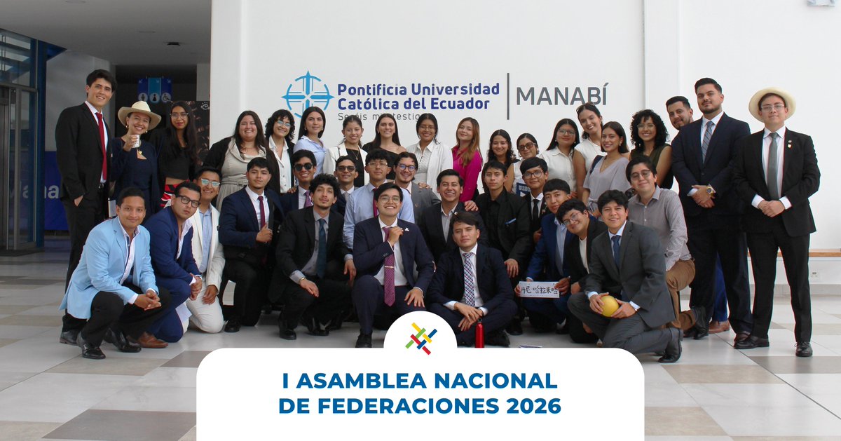feupeecuador's tweet photo. 🇪🇨 Después de varios años, la Asamblea Nacional de Federaciones volvió a la costa ecuatoriana.

Un paso hacia una representación más inclusiva, descentralizada y cercana a los estudiantes.

Gracias a PUCE Manabí y U.San Gregorio, a las autoridades de Manabí por acompañarnos. https://t.co/CqfssKma10
