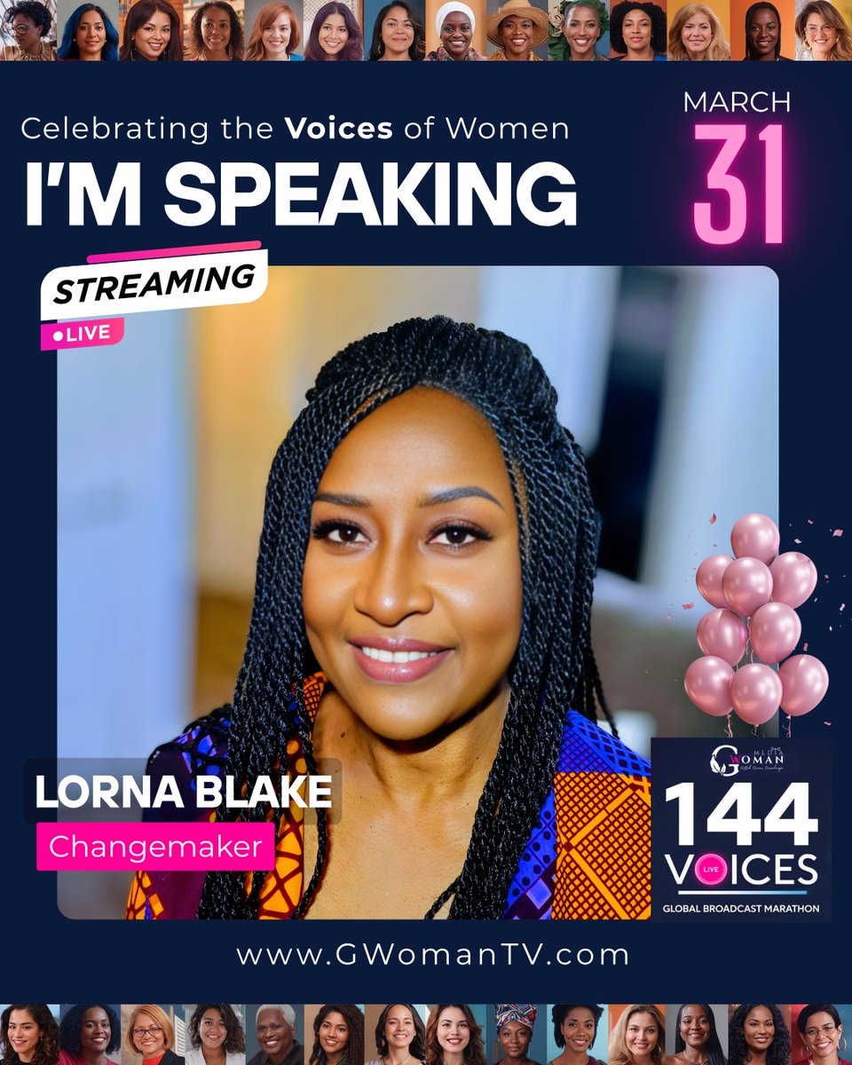 lornab09's tweet photo. There was a time I didn’t know if I would rise again.

Now I’m speaking on a global stage 🌍

I’m one of 144 voices in the #144Voices Global Marathon on March 31 with @GWomanTV

🕊️ 2 AM EST / 2 PM Hong Kong
🎥 https://t.co/n2p1hFcbem
#reinvention, #womenrising https://t.co/FDBzCNZE5R