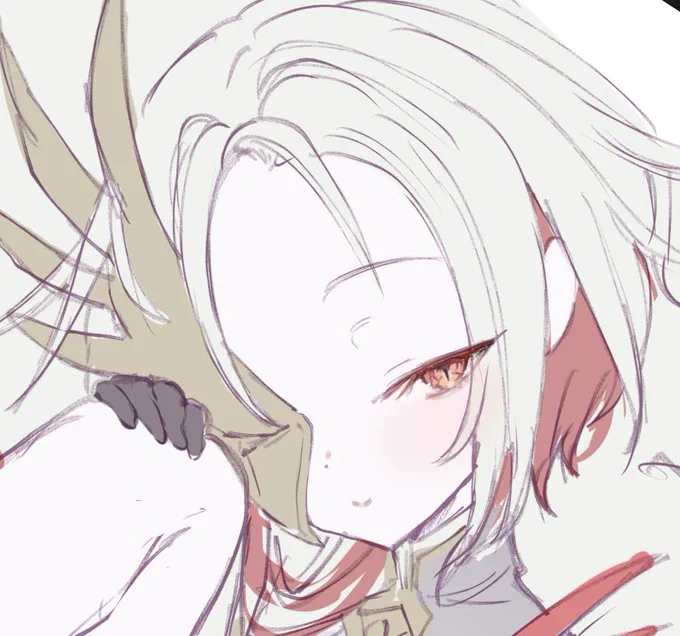 wip ミルティオがリンゴをいつまでも食べられないのは「楽園にいる必要があるから」なのか「林檎を持ってるけど食べないという選択肢をとってる」だけなのか、いつも考えてる。 でも恋って楽園を追放される理由の1つなんだよな…。やっぱりこの子は蛇なのかもしれない。目も蛇の瞳孔してるし。