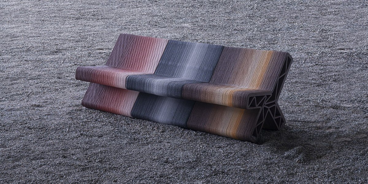 abduzeedo's tweet image. BENTU DESIGN making furniture from demolition rubble, preserving color memory. Each layer holds the chromatic DNA of demolished urban villages.

👉 abduzeedo.com/node/89209

#Design #3DPrinting