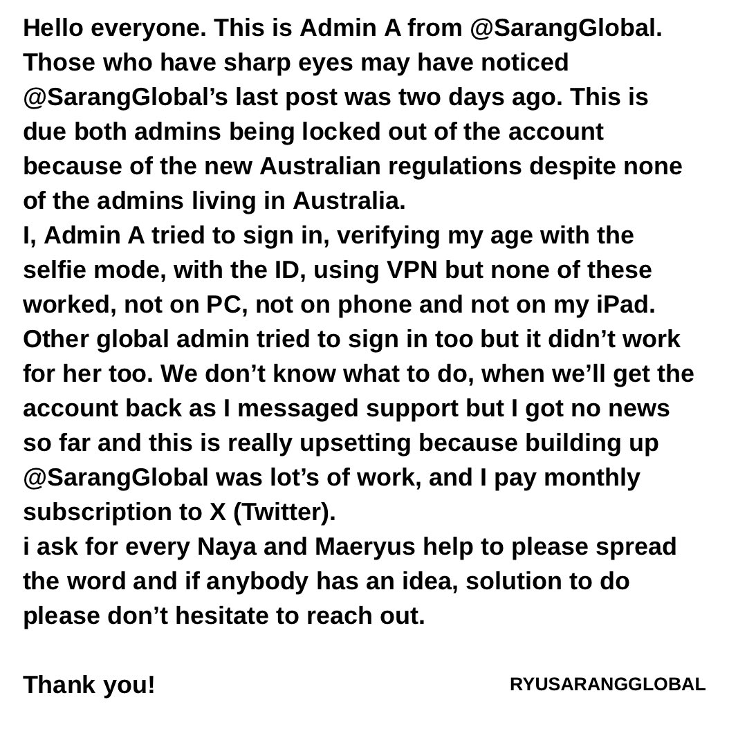 RYU SARANG GLOBAL tweet media