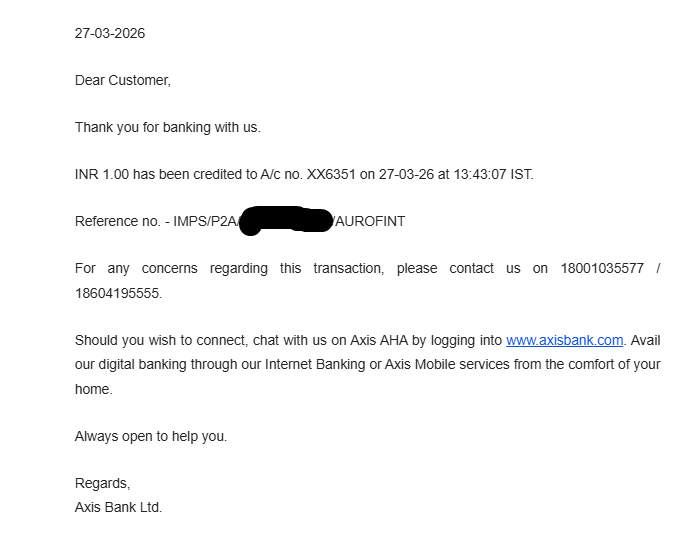 Nitinkumar399's tweet photo. As per email from Hero FinCorp, ₹1,000 compensation was approved for the CIBIL issue.
But the amount actually credited to my account is ₹1.
Email says ₹1,000. Bank transfer says ₹1.

Please clarify @HeroFinCorpLtd .
#CIBIL #CustomerRights https://t.co/WNuH5BJzA8