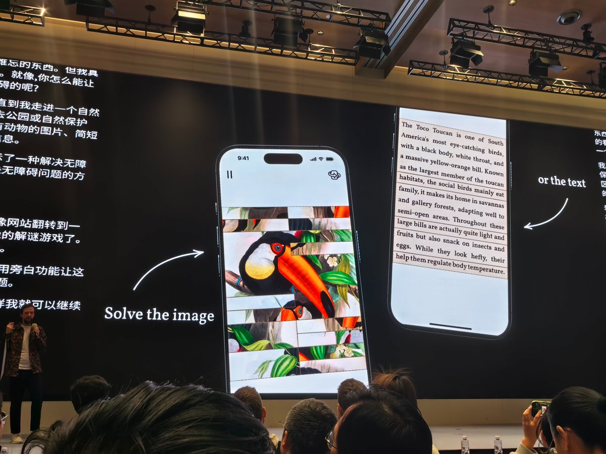 XinWEN2001's tweet photo. I was at the Let's Vision 2026 conference. One of the speakers was @klemensstrasser , an Apple Design Award winner from Austria. And honestly, I learned 4 points about this. Thank uuuuu!!!! A great sharing!
1. Empathy🫶
2. Be Honest, be human🙌
3. Stay Pure😍
4. Love yourself🤗 https://t.co/aT5UTgZyGZ