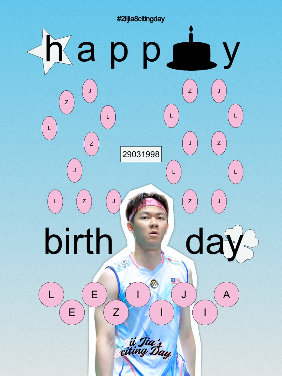 project0329's tweet photo. Happy Birthday, Zii Jia! 

At 28, may you continue to chase your dreams fearlessly and find happiness in both the big milestones and the quiet little moments. You deserve all the love, success, and peace this life has to offer. 

#2iiJia8citingDay #LeeZiiJia #TeamLZJ https://t.co/sPsPGI4Eiw