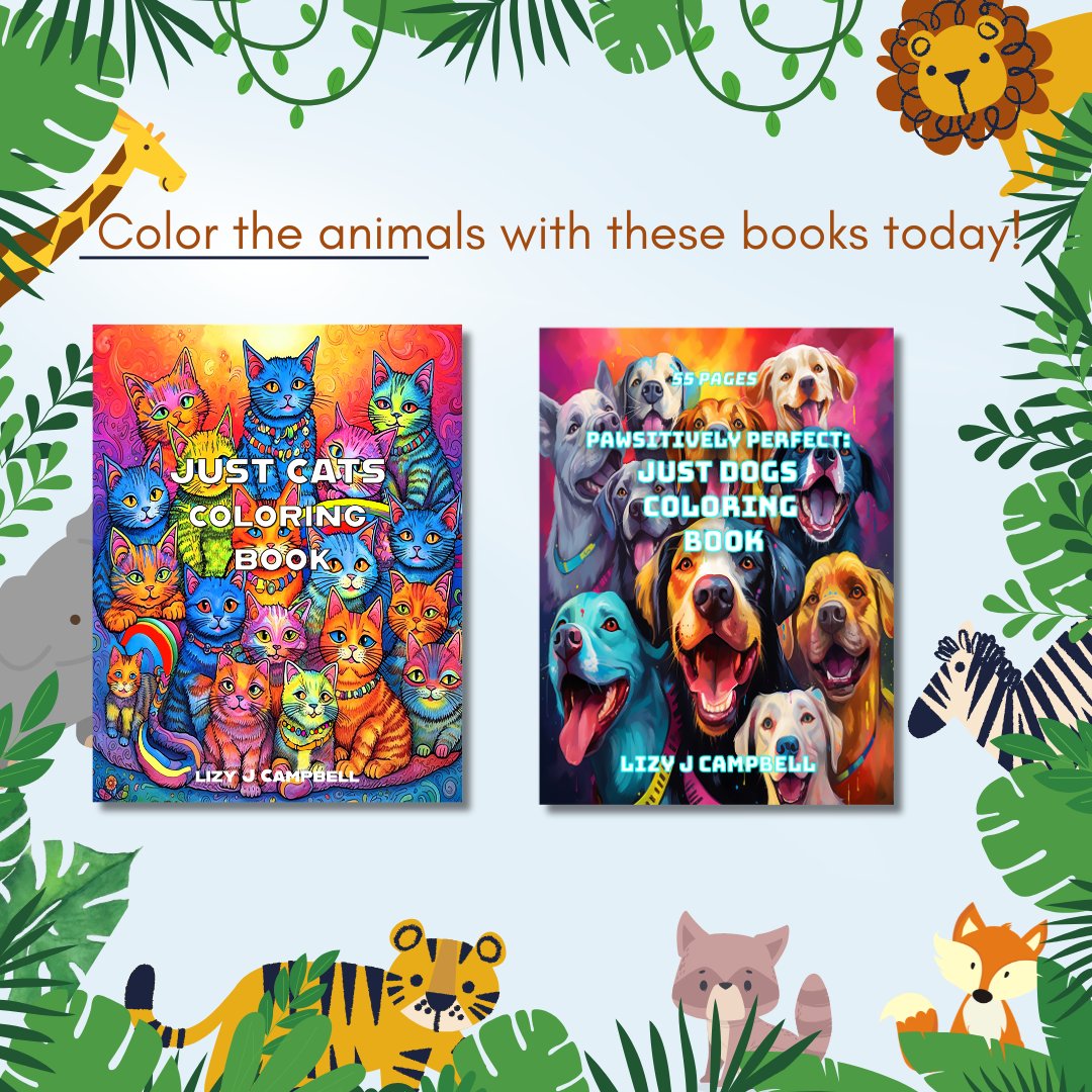Elitelizzard's tweet image. Good #morning, readers! Find your new favourite #coloringbook here! #writers post in the comments! #ShareTheJoy and #repost!  

Colouring Book links: 
Cat: amazon.com/dp/https://www…

Dog: amazon.ca/dp/1998806596

 #BookBoost #BookClub #readers #amreading #books #kids